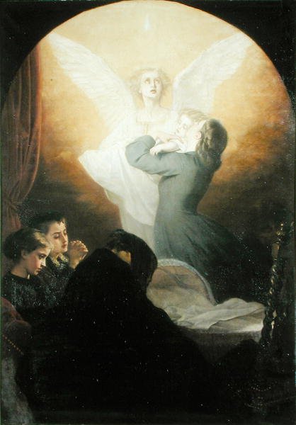 Mães último beijo, c.1865 de Alexandre Antigna