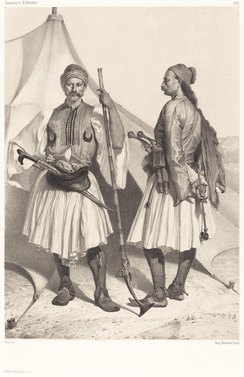 Arnautes, Egito (Albaneses, Egito) de Alexandre Bida