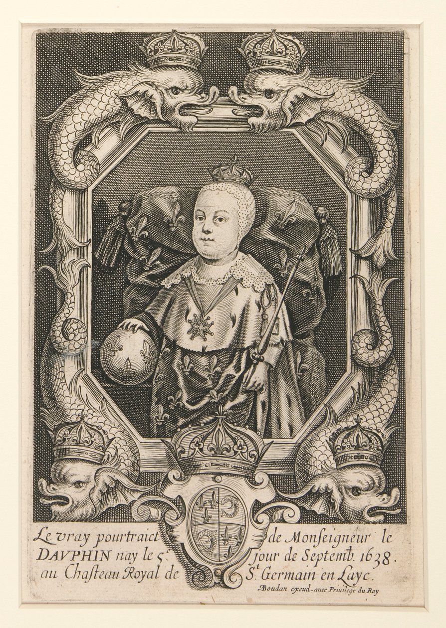 Retrato de Luís XIV como o Delfim (Le vray pourtraiet de Monseigneur le Dauphin de Alexandre Boudan