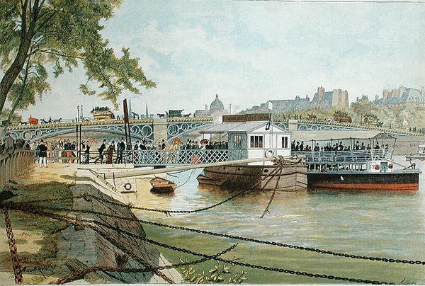 A Ponton de Suresnes, ao lado da Pont des Saints Peres de Alexandre Brun