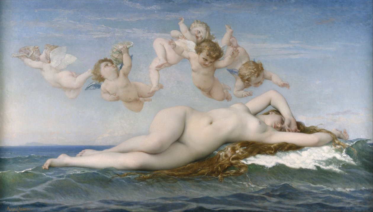 O Nascimento de Vênus de Alexandre Cabanel