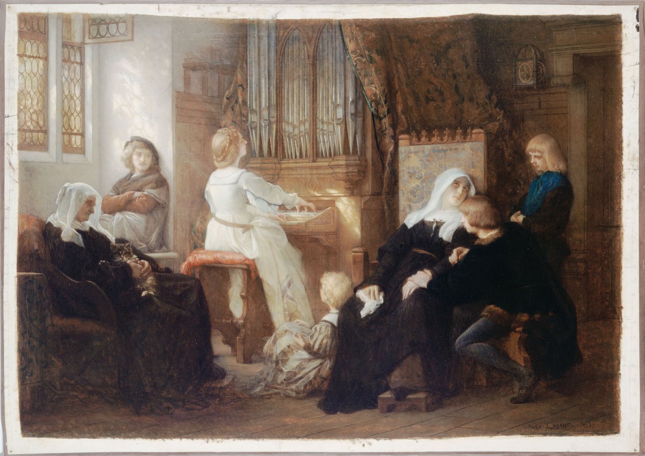 A viúva do maestro do coro de Alexandre Cabanel