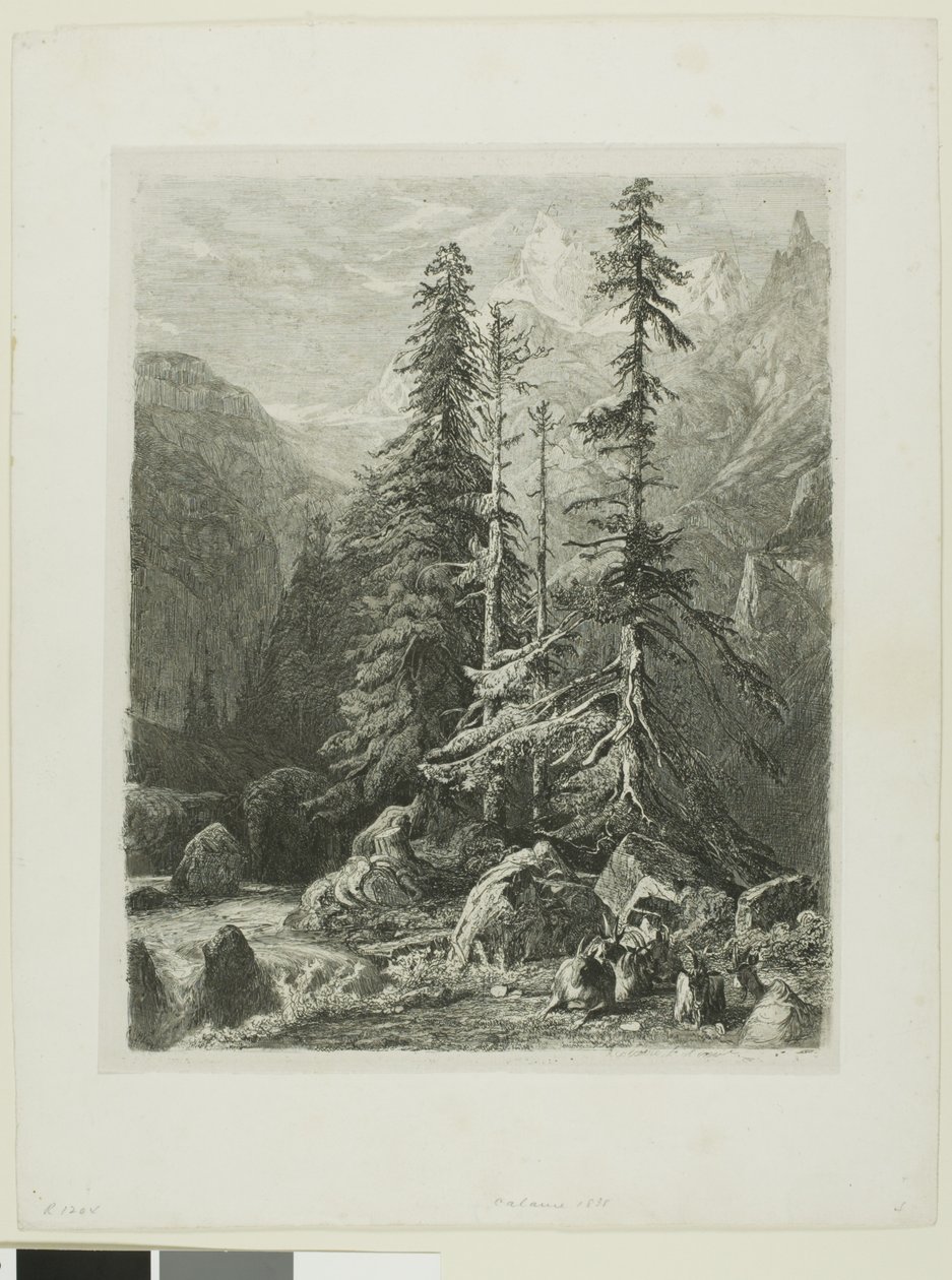 Paisagem alpina de Alexandre Calame
