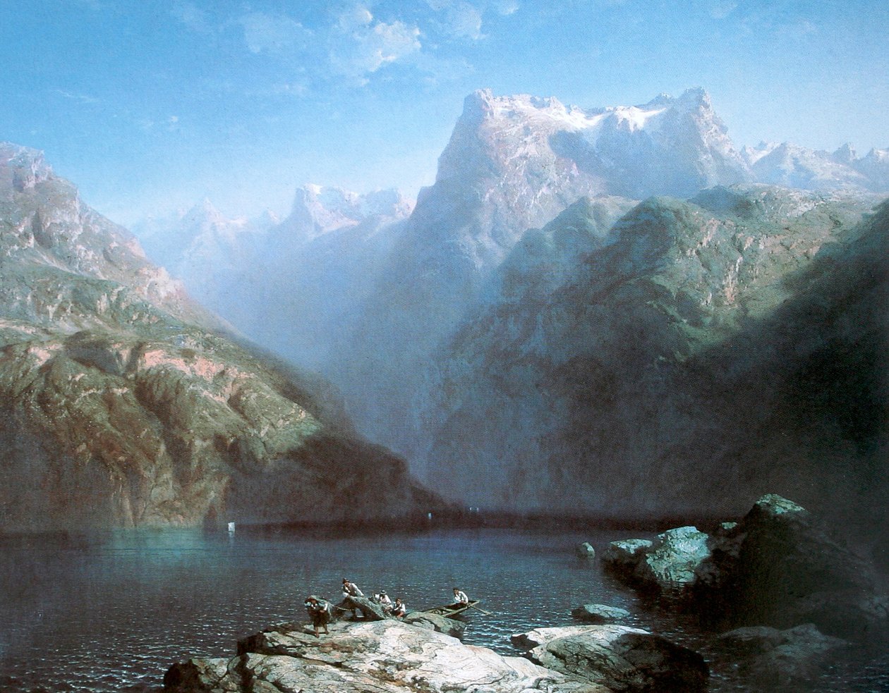 Alemão: Der Vierwaldstättersee (Symphonie en bleu) de Alexandre Calame