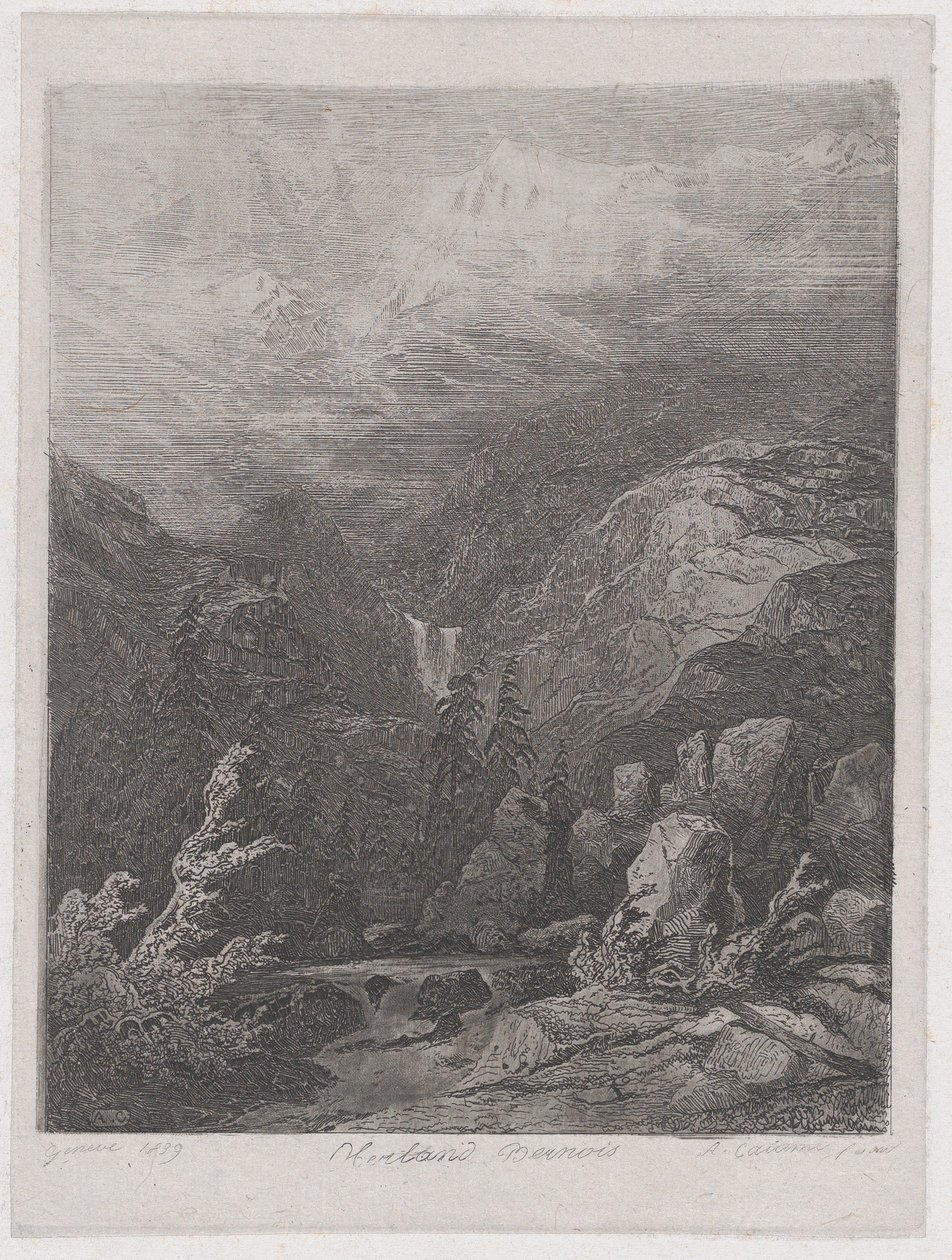 Paisagem, 1839. de Alexandre Calame