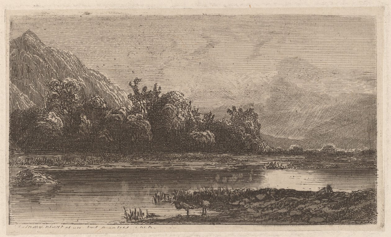 Lago da Montanha de Alexandre Calame