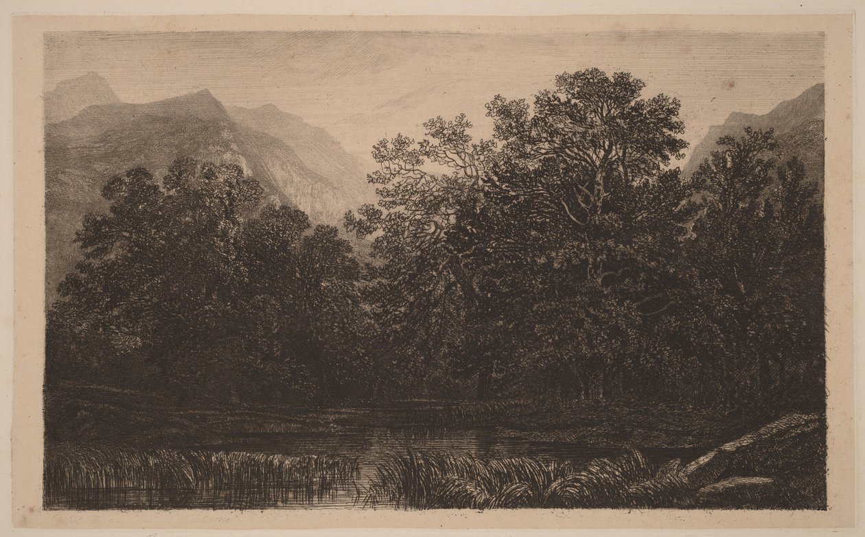 Lago da Montanha de Alexandre Calame