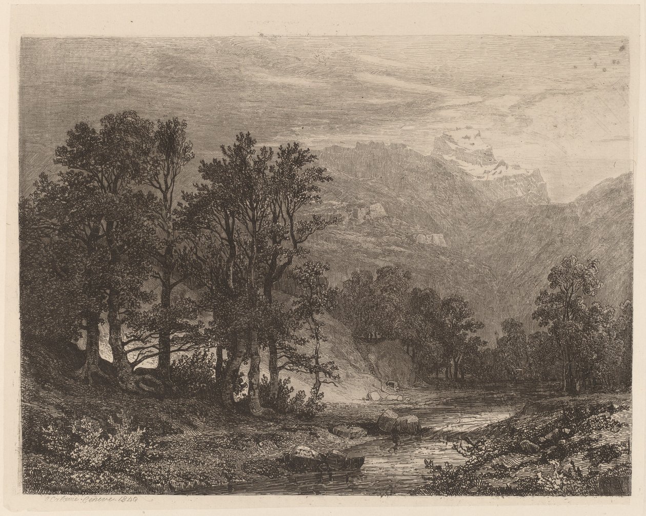 Córrego da montanha de Alexandre Calame
