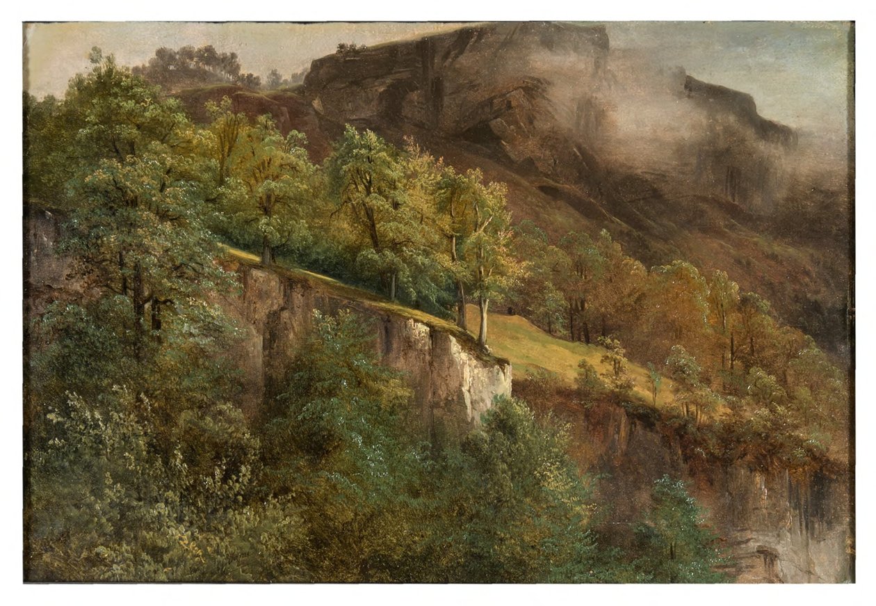 Paisagem montanhosa no Valais de Alexandre Calame
