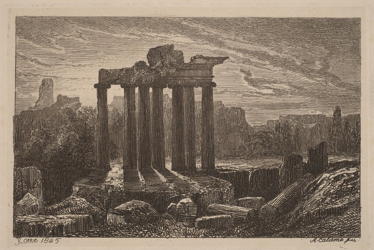 Ruínas romanas de Alexandre Calame