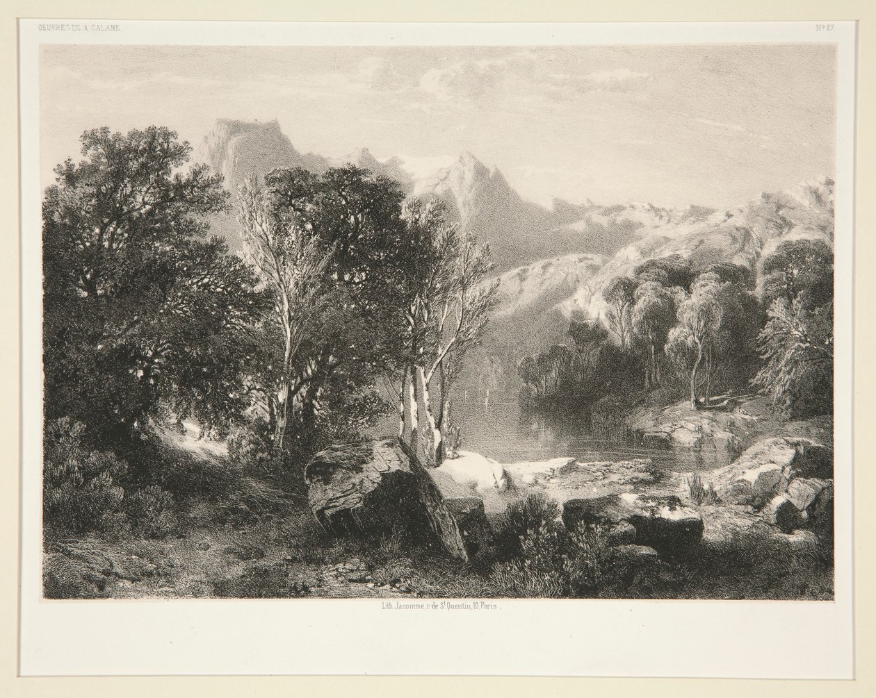 Lembrança do Lago Lucerna de Alexandre Calame