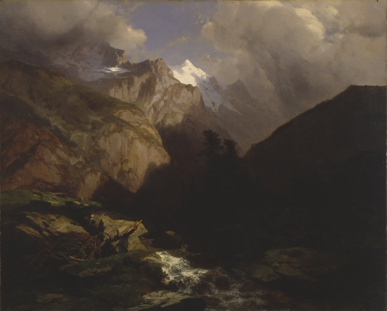 A Jungfrau, Suíça de Alexandre Calame