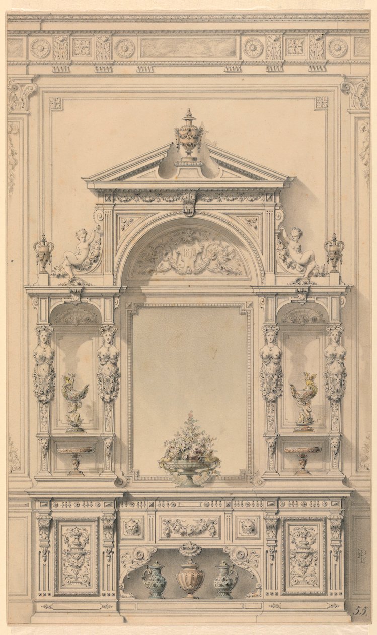 Design para móveis de corredor de Alexandre Eugène Prignot