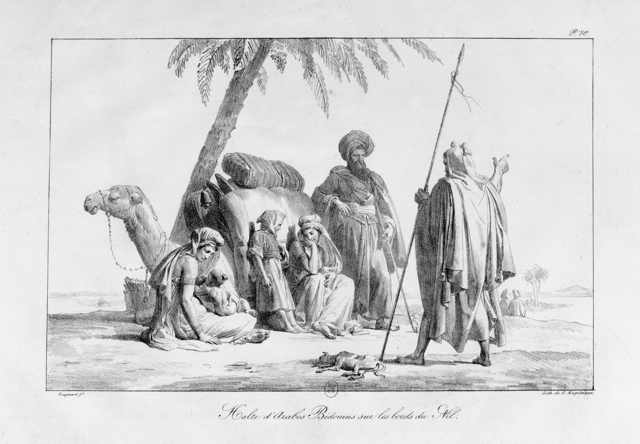 Árabes e beduínos descansando, da série 