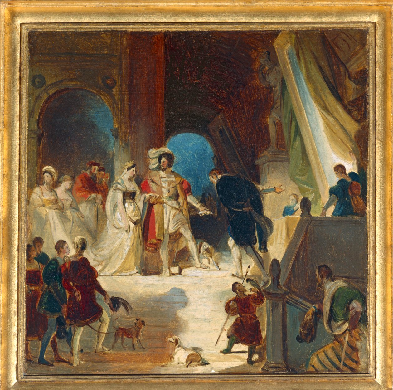 François I e a sua corte receberam obras de Itália de Primaticcio ... de Alexandre Evariste Fragonard