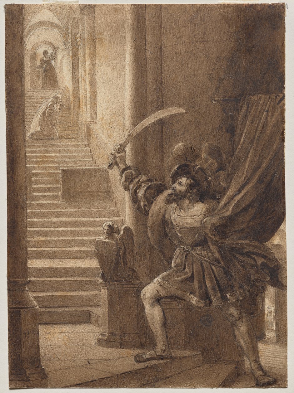 François I Brandindo uma Espada de Alexandre Evariste Fragonard