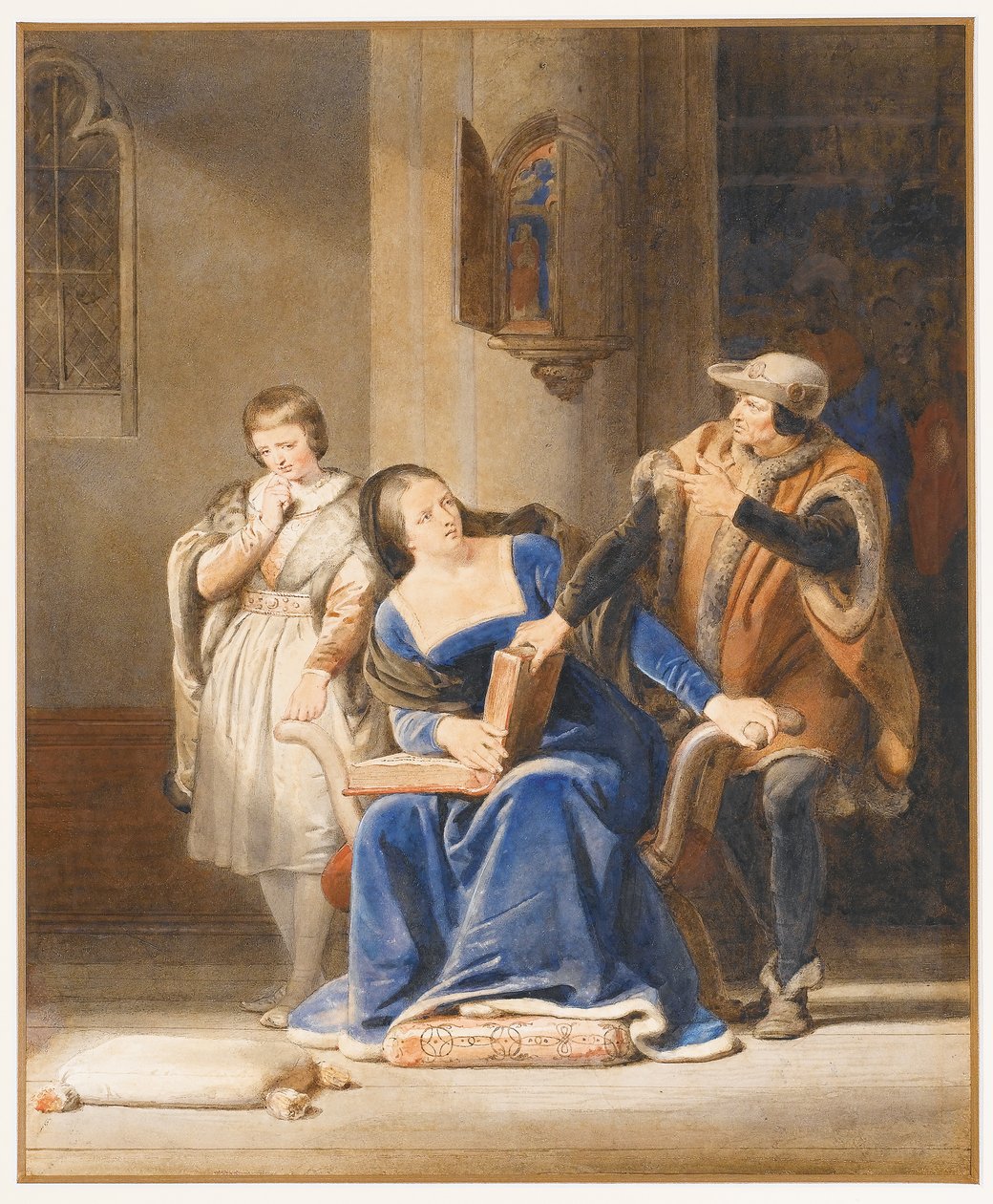Luís XI supervisionando a educação do Delfim de Alexandre Evariste Fragonard