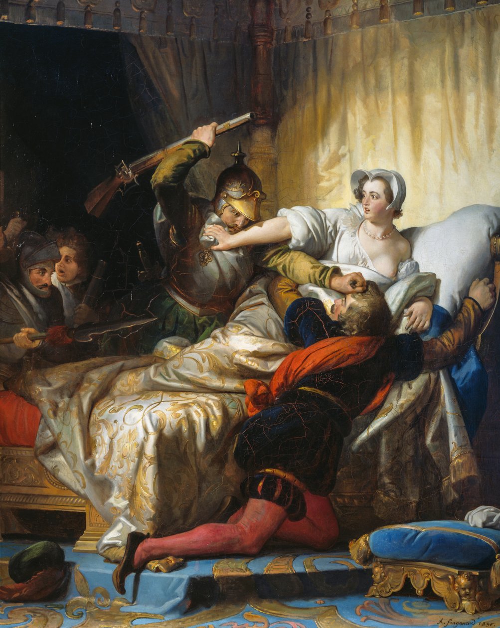 Massacre na noite de São Bartolomeu (24 de Agosto de Alexandre Evariste Fragonard