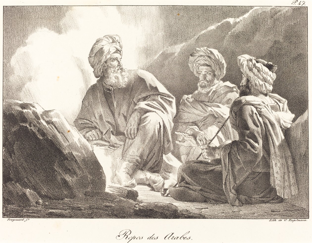 Resto dos árabes de Alexandre Evariste Fragonard
