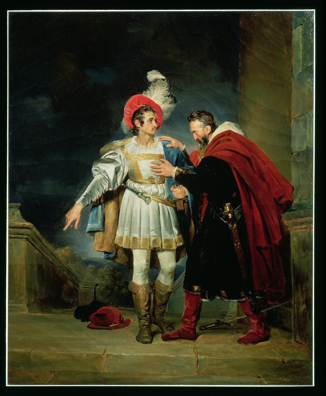 Rodrigo de Vivar, El Cid (c.1043-99) e seu pai, Don Diego, c.1827 de Alexandre Evariste Fragonard