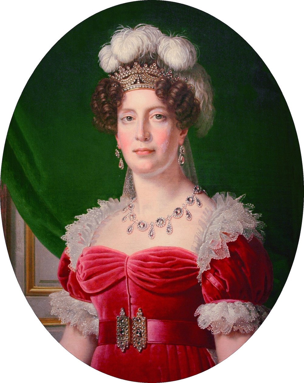 Francês: Portrait en buste de Marie-Thérèse Charlotte de France, duchesse d