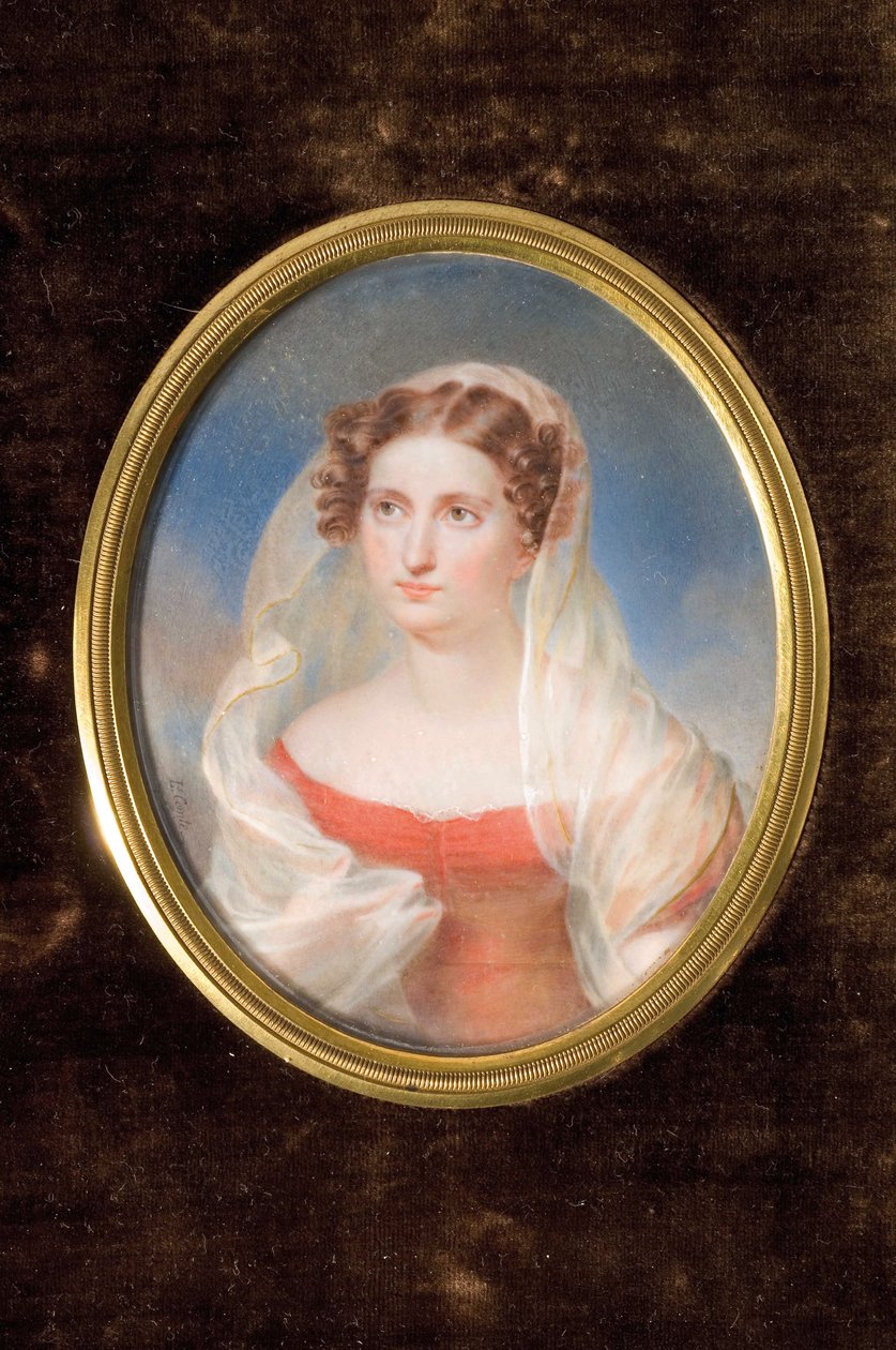Retrato da Condessa Dolly de Ficquelmont 1804-1863 de Alexandre François Louis Comte de Girardin