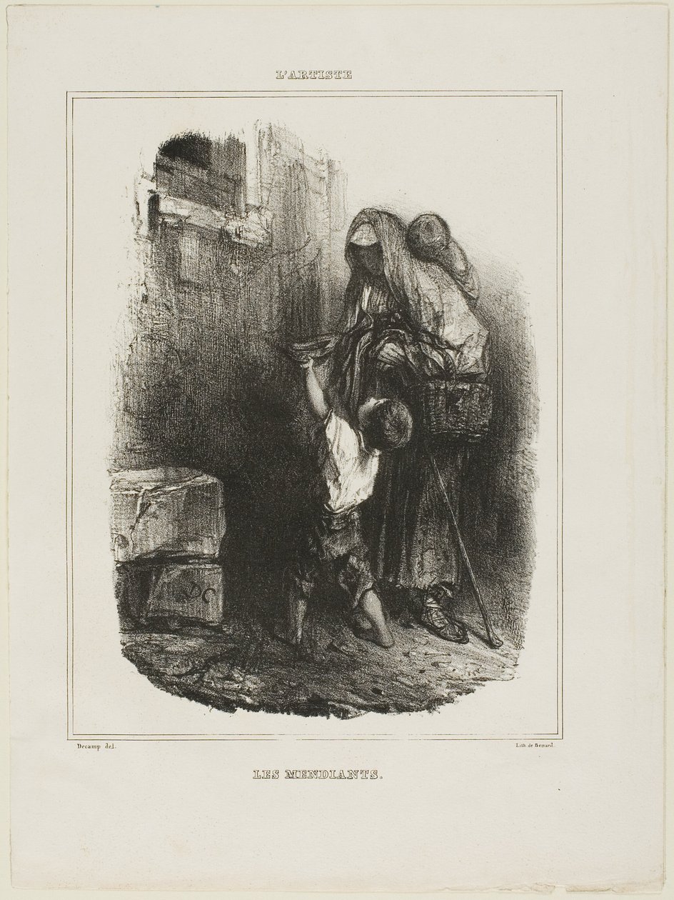Mendigos de Alexandre Gabriel Decamps