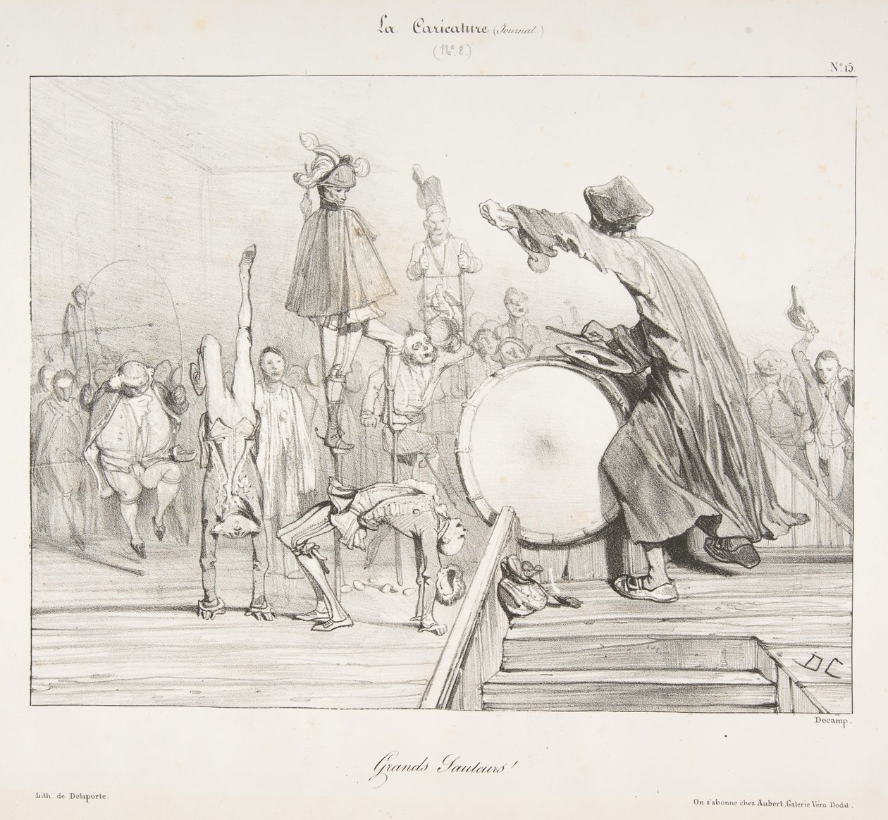 Grands Sauteurs !, de La Caricature, 1823-60. de Alexandre Gabriel Decamps