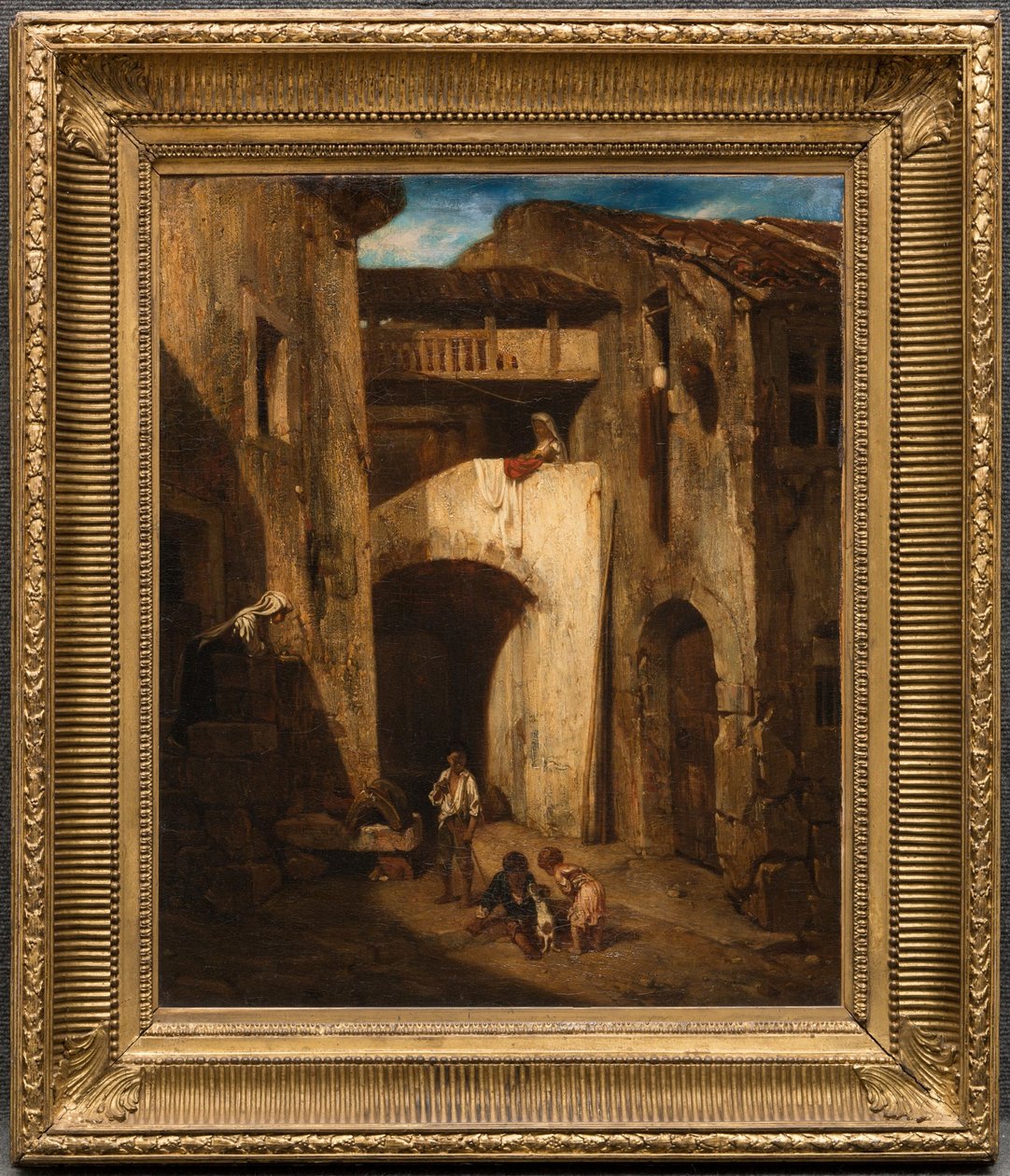 Pátio italiano de Alexandre Gabriel Decamps