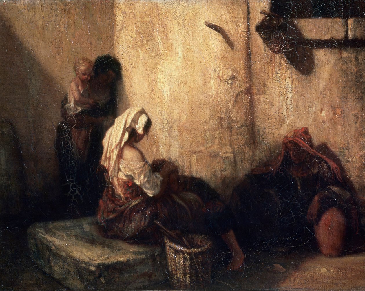 Cena de rua italiana, 1849. de Alexandre Gabriel Decamps