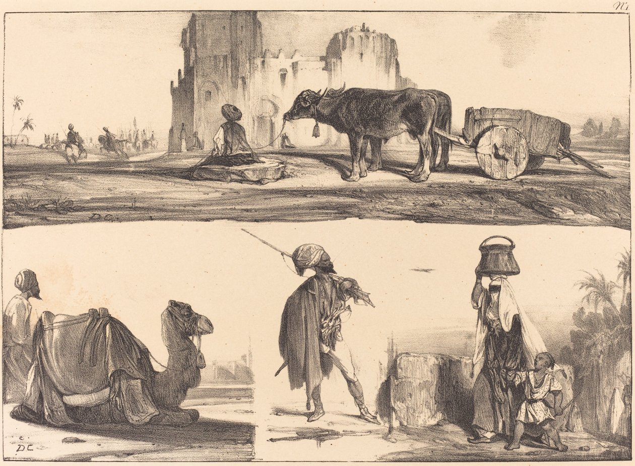 Vinhetas Orientais de Alexandre Gabriel Decamps