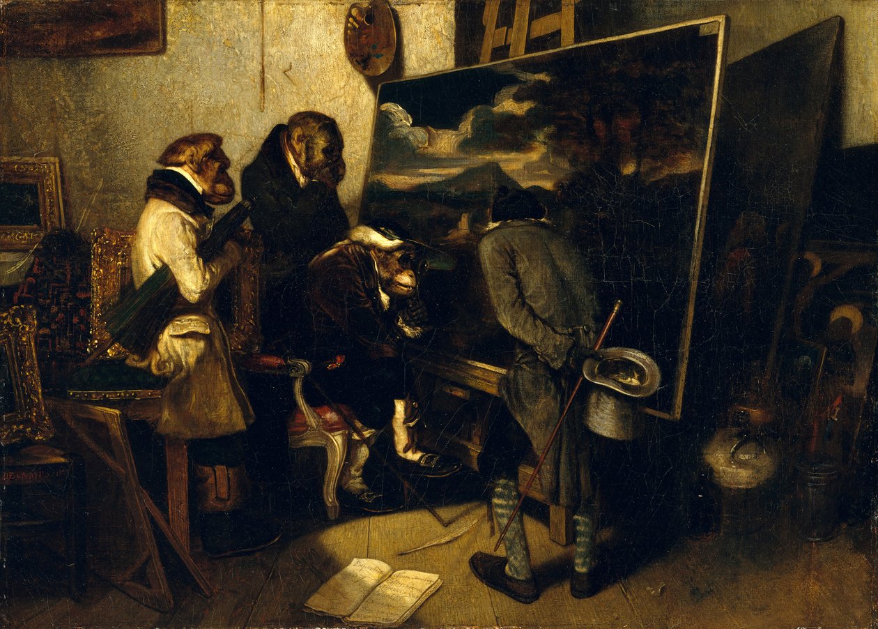 Os especialistas, 1837. de Alexandre Gabriel Decamps