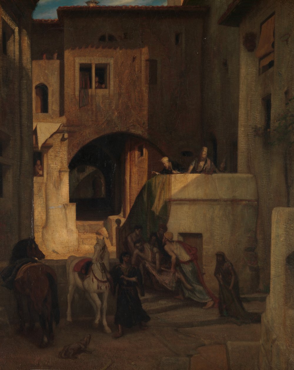 O bom samaritano, em 1853. de Alexandre Gabriel Decamps