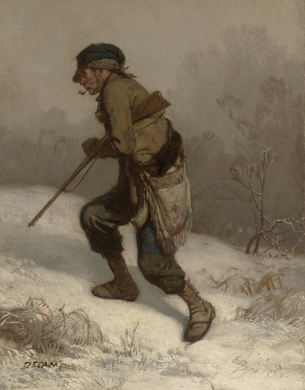 O caçador furtivo, c.1847 de Alexandre Gabriel Decamps