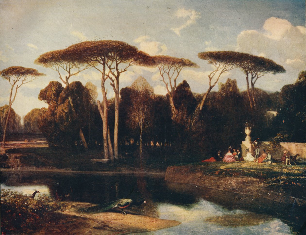 The Villa Doria - Panfili, Roma, 1838-1839, c1915 de Alexandre Gabriel Decamps