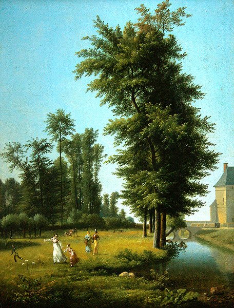 Vista, de, um, prado de Alexandre Hyacinthe Dunouy