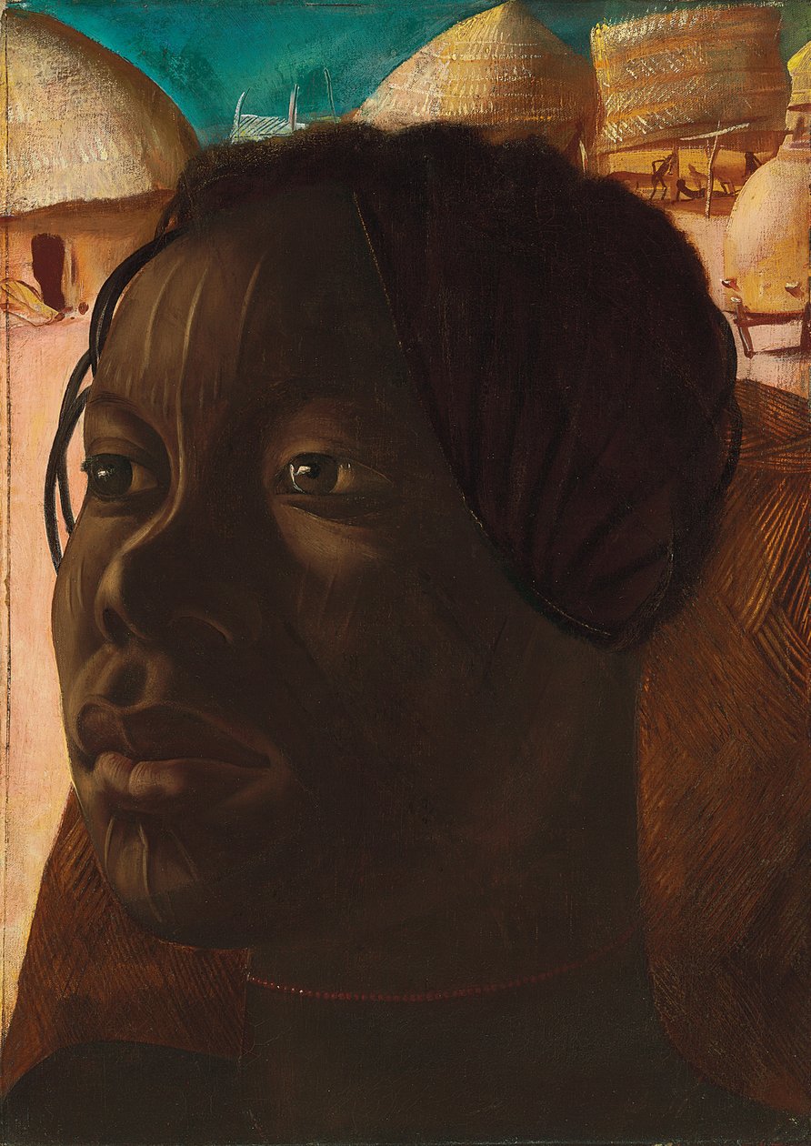 Aoua, Femme Banda, c. 1925 (óleo sobre tela) de Alexandre Iacovleff