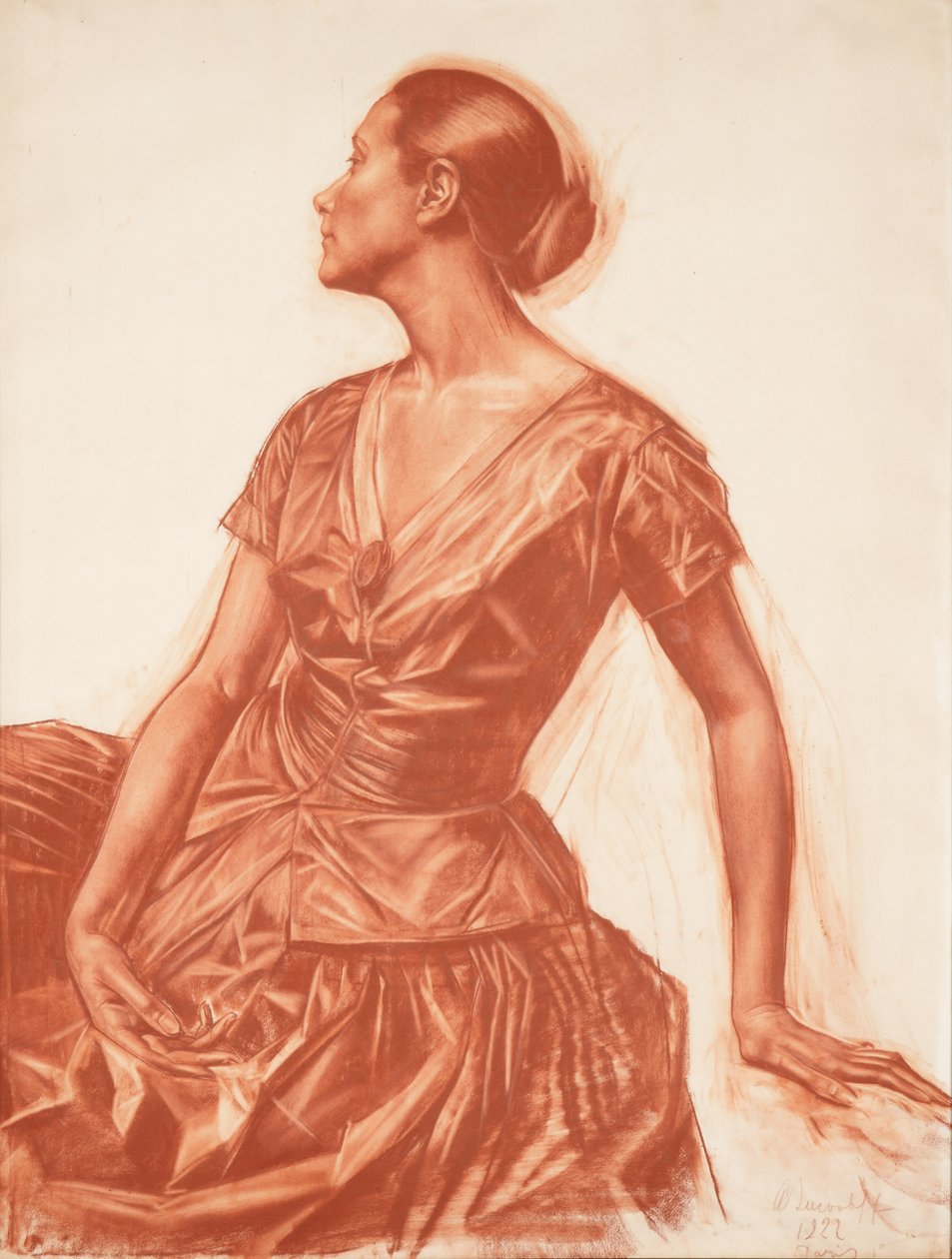 Retrato de Salome Andronikova de Alexandre Iacovleff