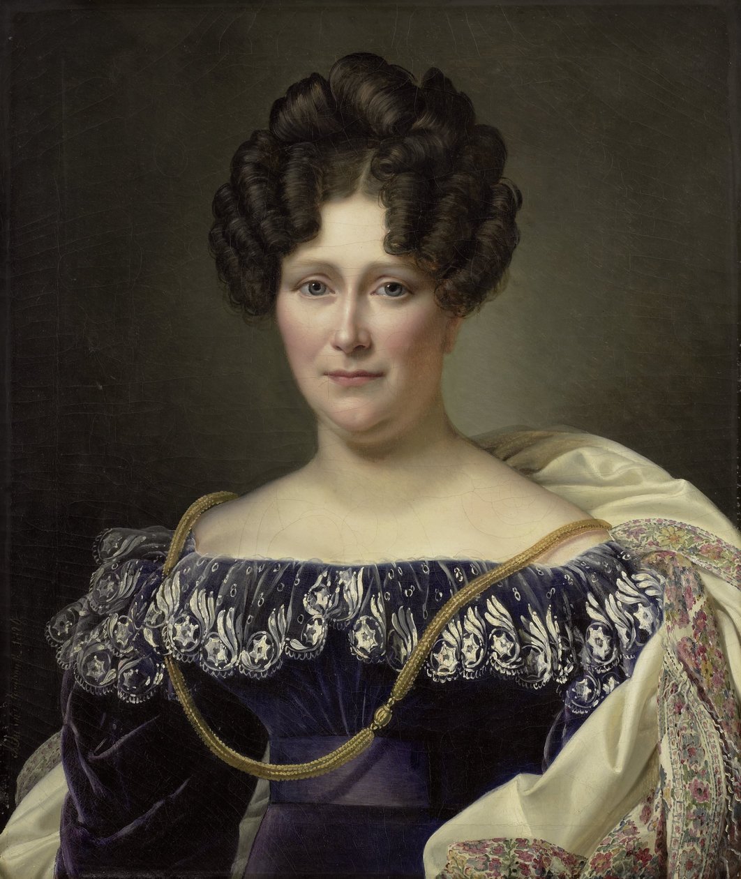 Johanna Henriette Engelen (1789-1878), segunda esposa de Daniel Francis Schas de Alexandre Jean Dubois Drahonet (signed by artist)