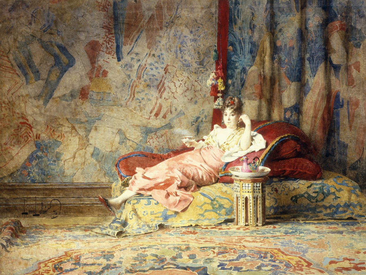 Beleza do harém, 1876 de Alexandre Louis Leloir