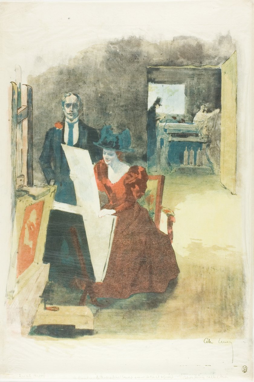 Capa para o portfólio, Os pintores-litógrafos (Les Peintres Lithographes) de Alexandre Lunois