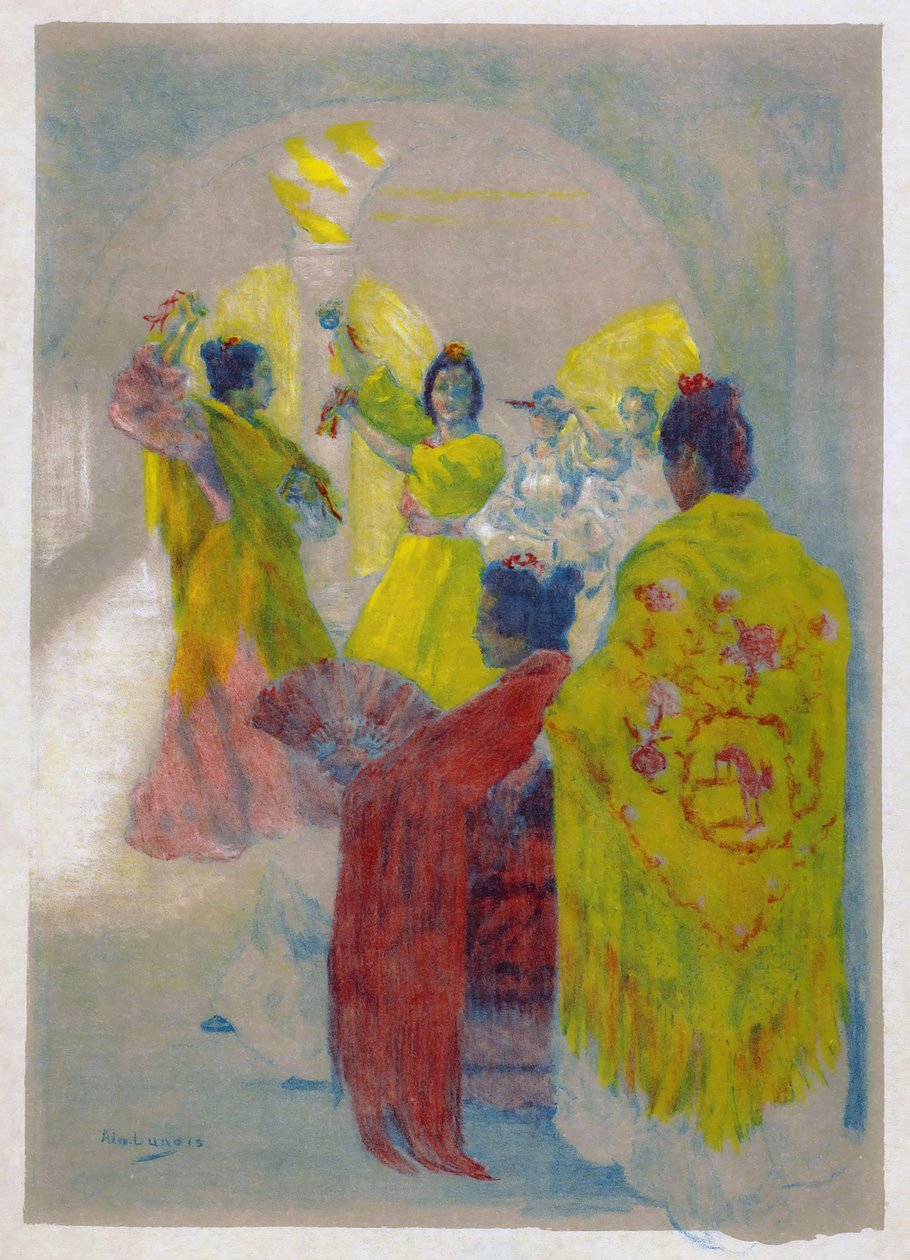 Dança flamenca, Sevilha, Espanha. de Alexandre Lunois