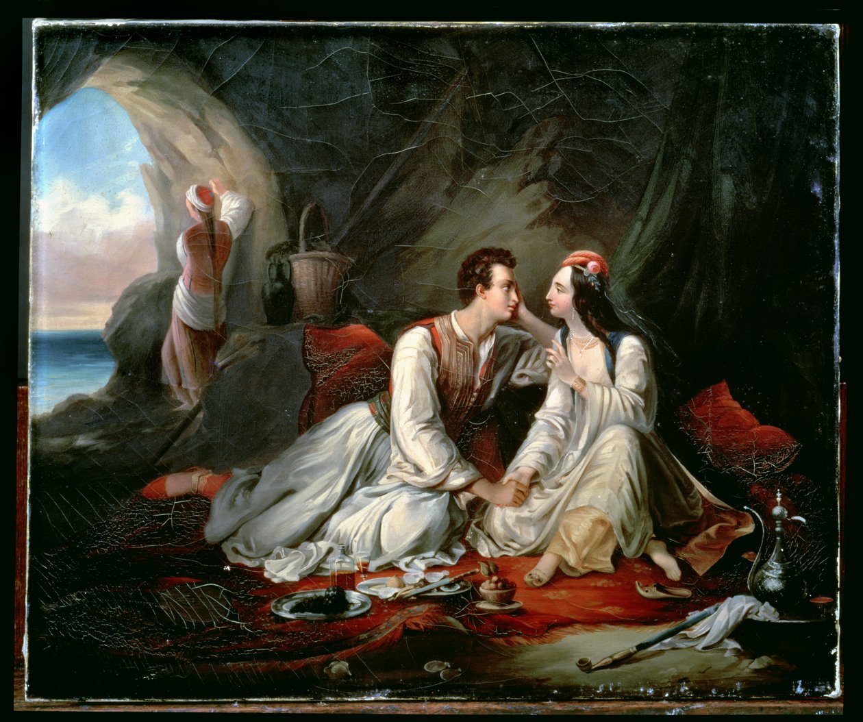 Don Juan e Haidee, c.1833 de Alexandre Marie Colin