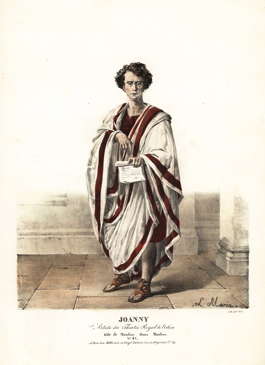 Jean-Bernard Joanny e Manlius em Manlius Torquatus por Marie-Catherine Desjardins, Theatre Royal de l