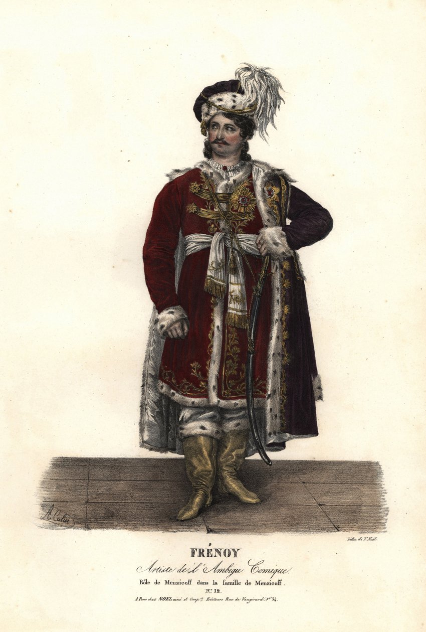Jean Audeville Fresnoy as Menzicoff em La Famille de Menzicoff por J-J-M Duperche, Ambigu Comique de Alexandre Marie Colin