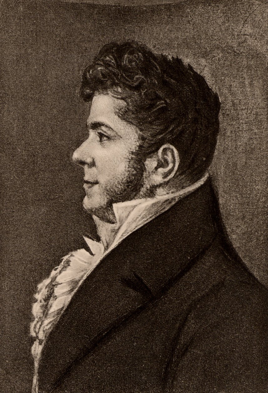 Stendhal, pseudónimo de Henri Marie Beyle (1783-1842) romancista francês de Alexandre Marie Longuet