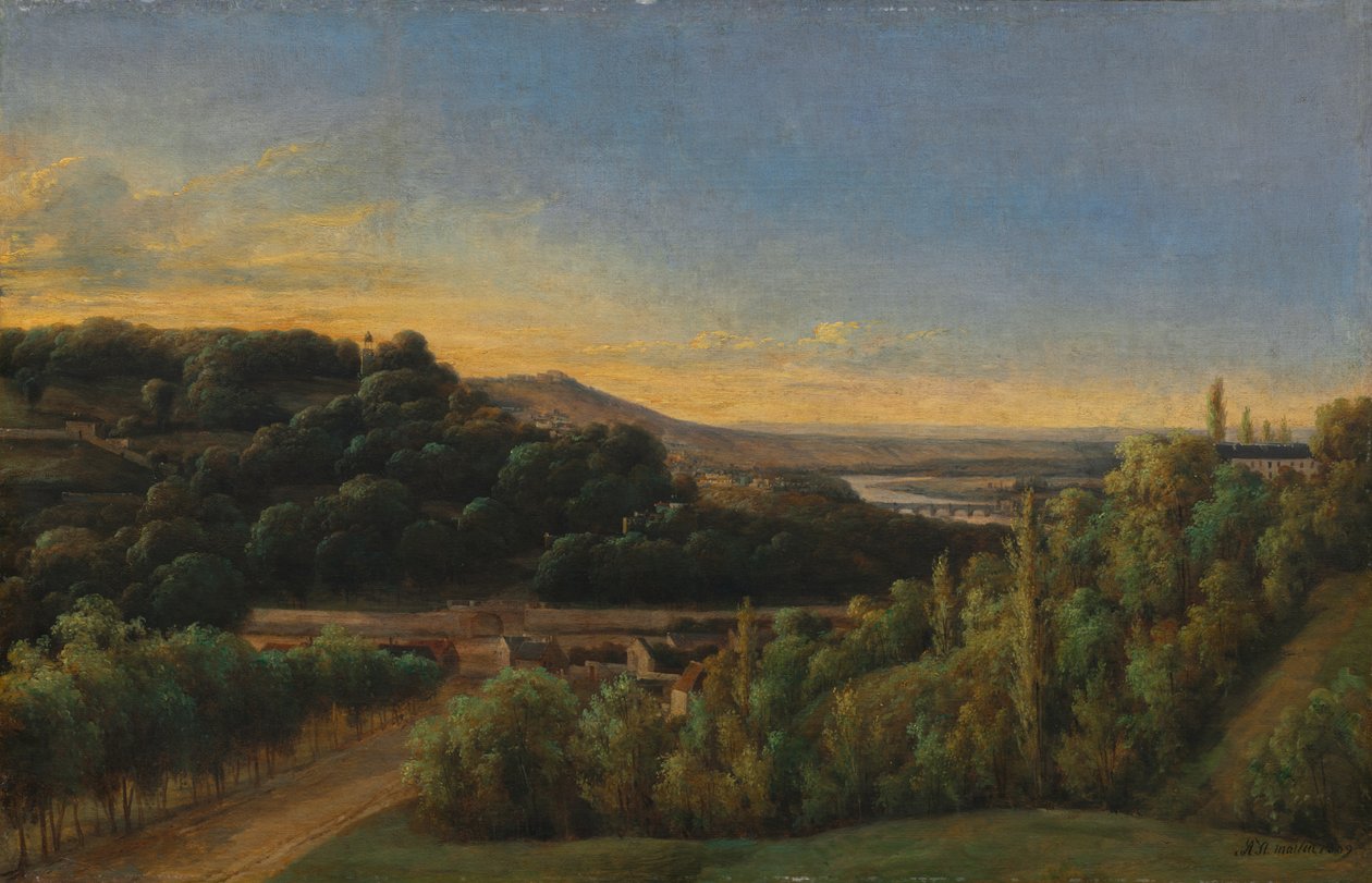 Vista de Saint-Cloud, perto do Sena de Alexandre Pau de St. Martin