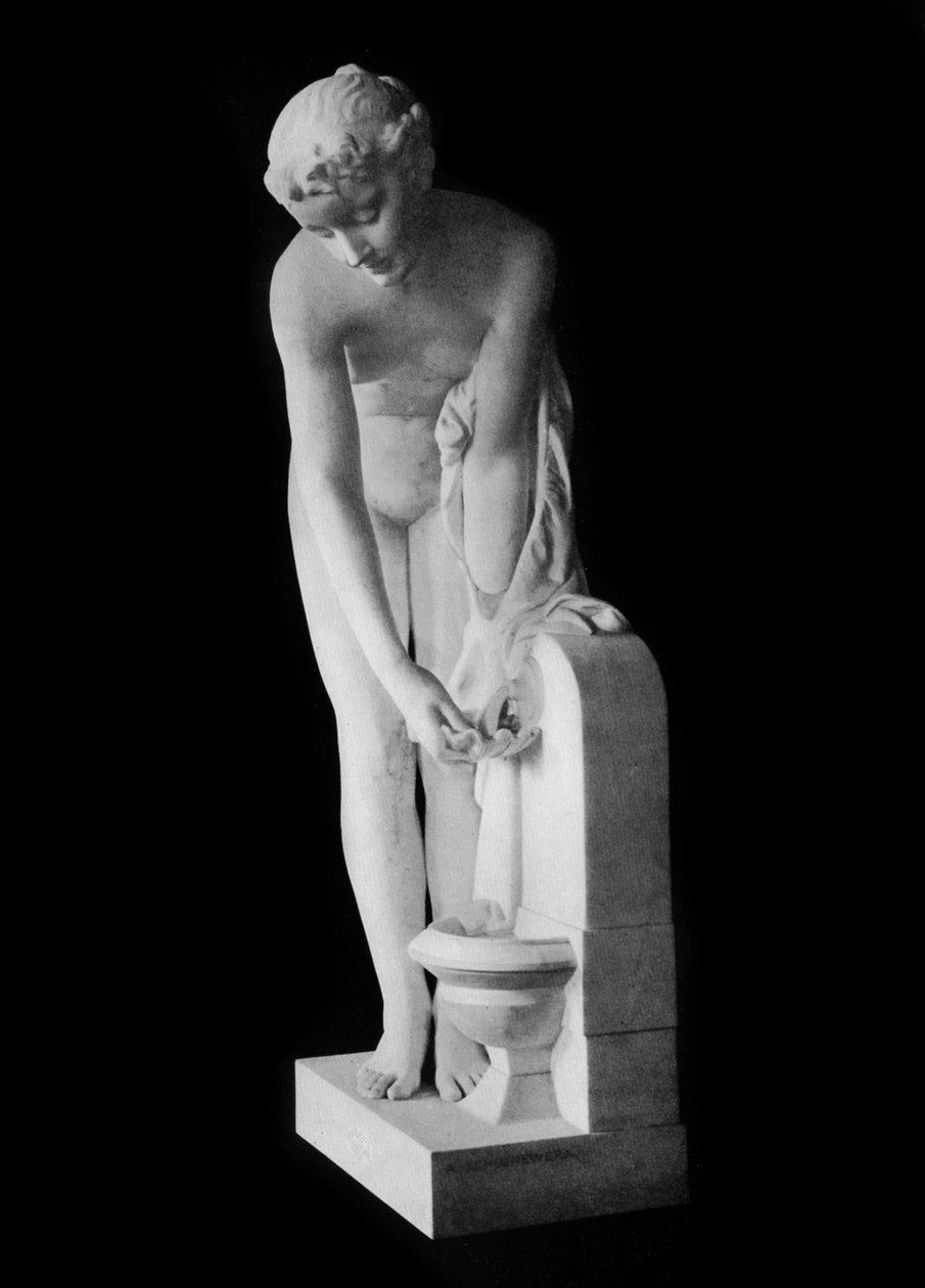 Menina na fonte, século XIX, 1912. de Alexandre Schoenewerk