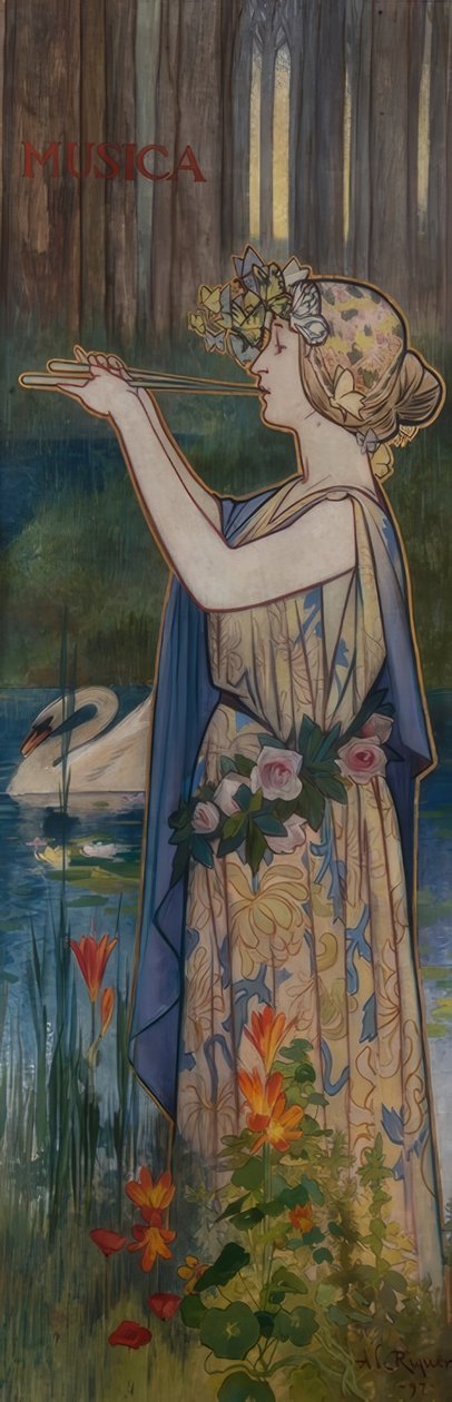 Alegoria da Música de Alexandre de Riquer