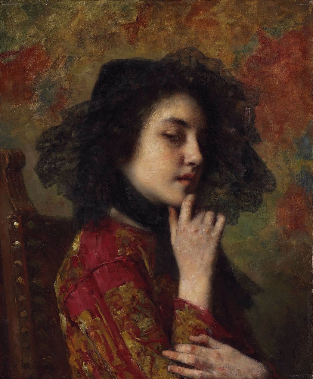 Retrato de uma princesa da Geórgia de Alexei Harlamov
